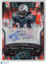 Ricky Williams 2024 Topps Resurgence Signatures Orange Power Surge #RS-RWI