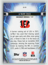 Ja'Marr Chase 2025 Chrome Cosmic Light Speed Green Space Dust Refr LS-23 12/75
