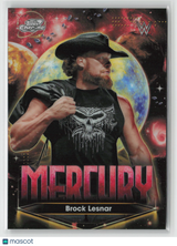 Brock Lesnar 2026 Topps Chrome Cosmic WWE Planetary Pursuit Mercury #PPM-11
