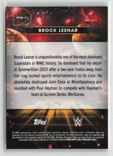 Brock Lesnar 2026 Topps Chrome Cosmic WWE Planetary Pursuit Mercury #PPM-11