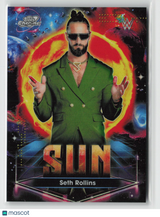 Seth Rollins 2026 Topps Chrome Cosmic WWE Planetary Pursuit Sun #PPS-3