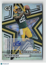 Matthew Golden 2025 Panini Rookies & Stars Rookie Signatures #158