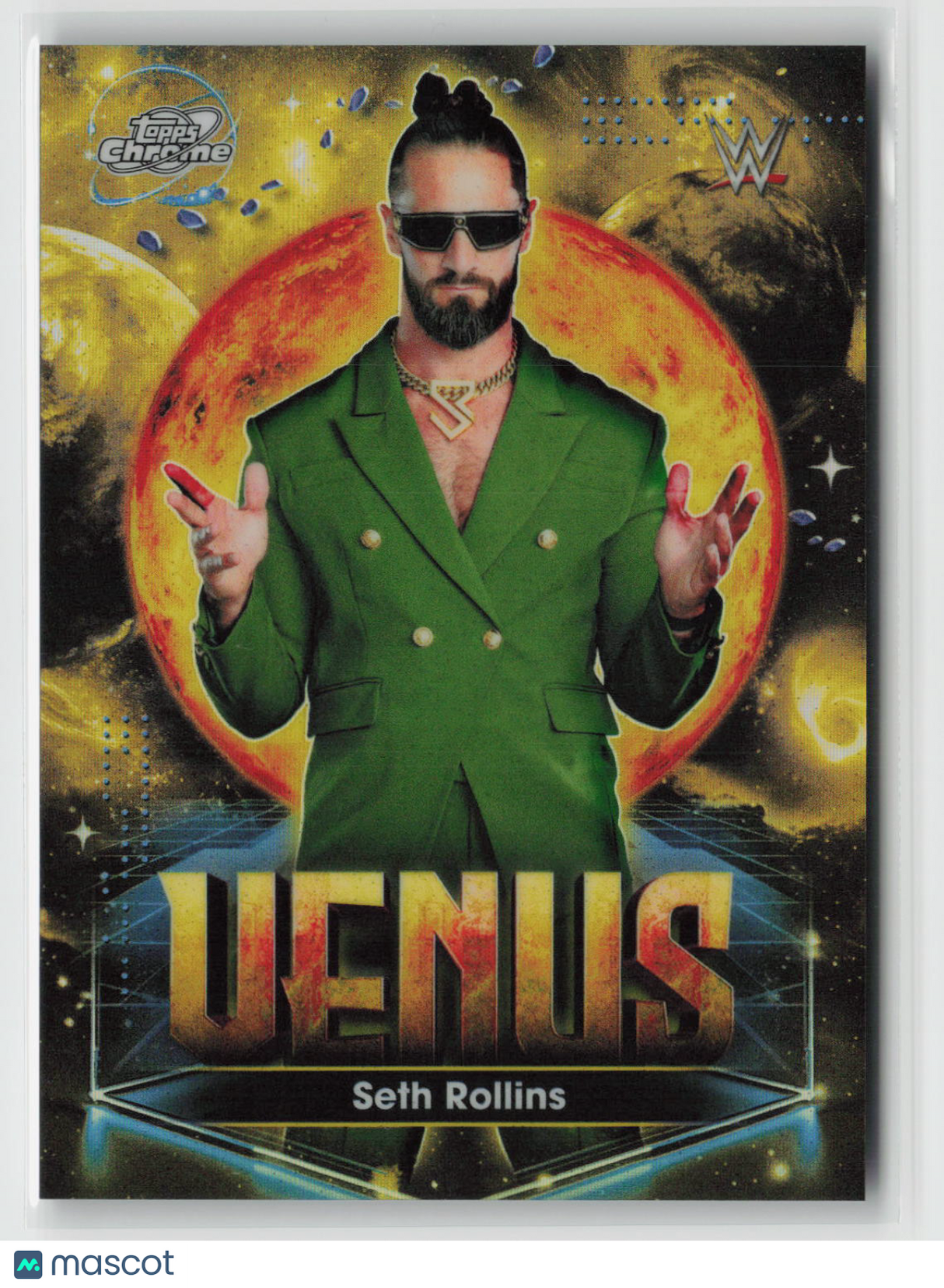 Seth Rollins 2026 Topps Chrome Cosmic WWE Planetary Pursuit Venus #PPV-3