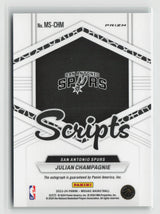 Julian Champagnie 2023-24 Panini Mosaic Scripts Green Ice #MS-CHM