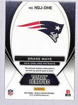 Drake Maye 2025 Panini Totally Certified Football New Generation Jersey #NGJ-DME