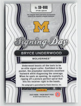Bryce Underwood 2025 Panini Prizm Draft Picks Signing Day Silver Prizm #SD-BUQ