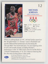 Michael Jordan 1992 Impel U.S. Olympicards #12