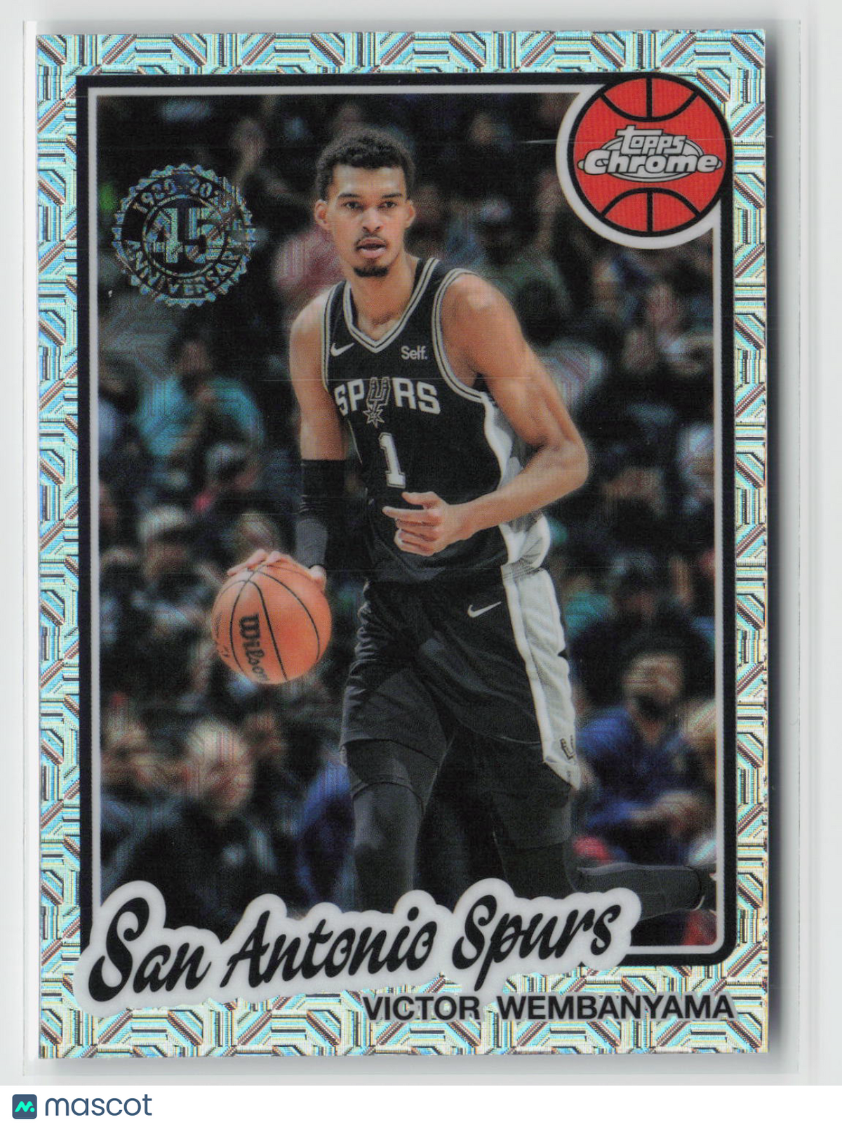 Victor Wembanyama 2025 Topps Chrome Silver Mojo Refractor #TC-VW