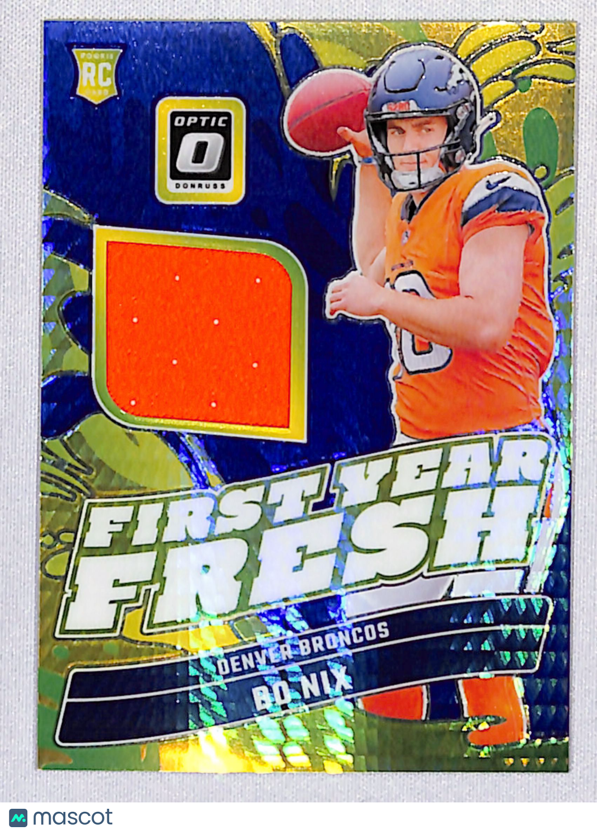 Bo Nix 2024 Panini Donruss Optic First Year Fresh #FYF-BNX