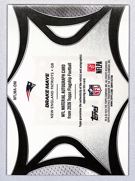 Drake Maye 2026 Topps Flagship Football NFL Material #NFLMA-DM 79/99