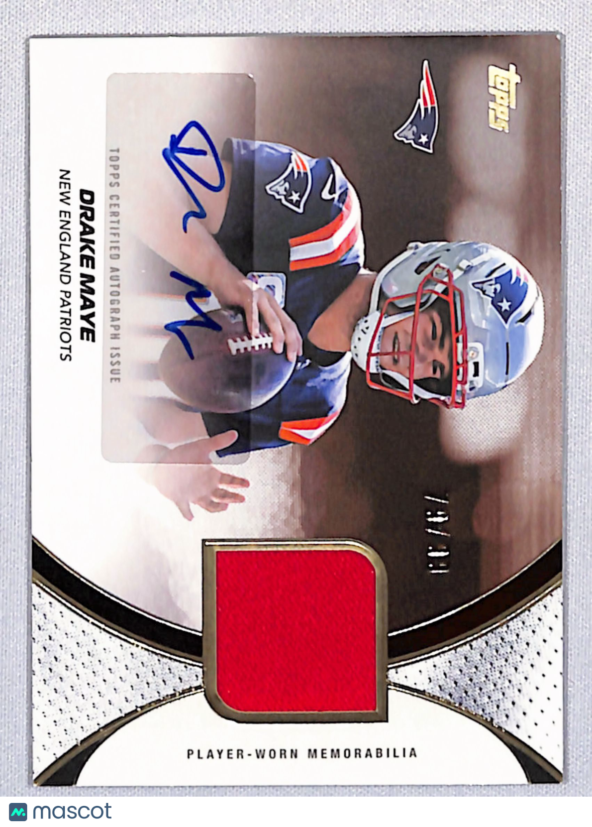 Drake Maye 2026 Topps Flagship Football NFL Material #NFLMA-DM 79/99