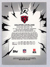 Colston Loveland 2025 Topps Resurgence Orange #116 12/25