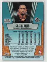 Grant Hill 2000 Topps Stadium Club Chrome True Colors Refractor #TC7