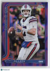 Josh Allen 2025 Topps Chrome Purple #34 12/75