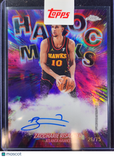 Zaccharie Risacher 2026 Topps Chrome Updates Basketball Havoc Marks #HM-ZR 26/75