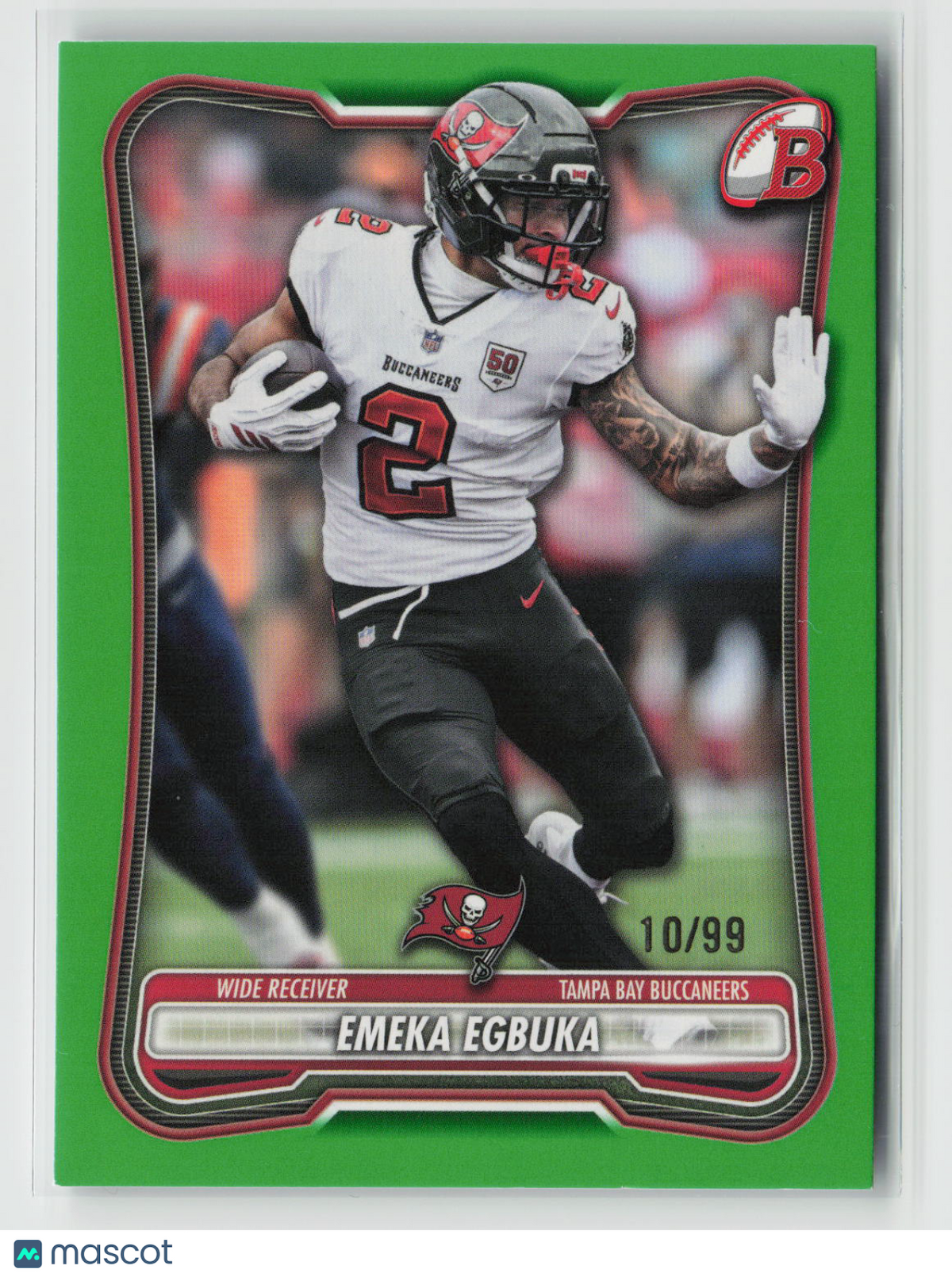 Emeka Egbuka 2026 Topps Bowman Green #93 10/99