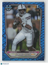 Kamario Taylor 2026 Bowman Chrome U Blue Reptilian Refractor #BCP-100 071/150