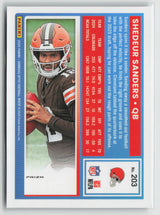 Shedeur Sanders 2025 Panini Donruss Optic Football Holo #203
