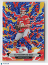 Patrick Mahomes II 2025 Topps Resurgence Blue & Orange Spark Refractor #47