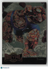 Thing 1995 Fleer Marvel Metal Gold Blaster #14