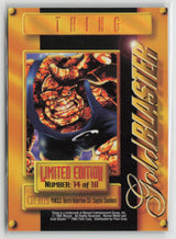 Thing 1995 Fleer Marvel Metal Gold Blaster #14