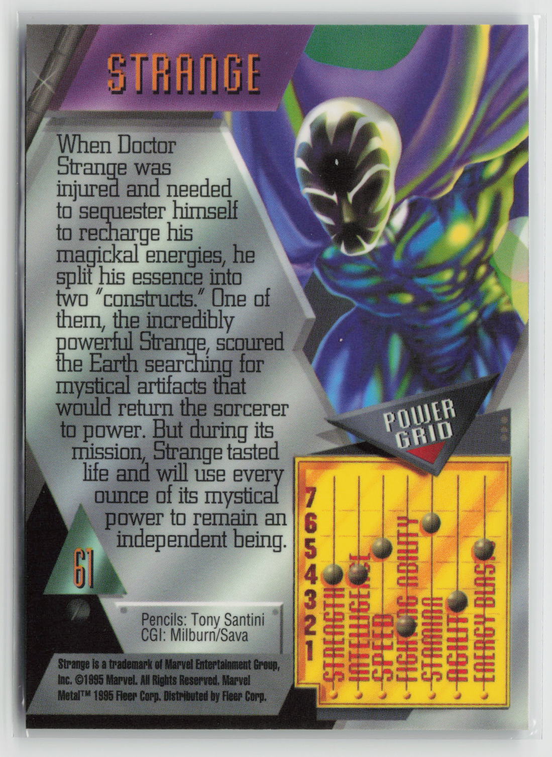 Strange 1995 Fleer Marvel Metal #61