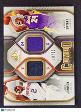 Joe Johnson Kobe Bryant 2009-10 SP Game Used Combo Materials #CM-JK 10/35