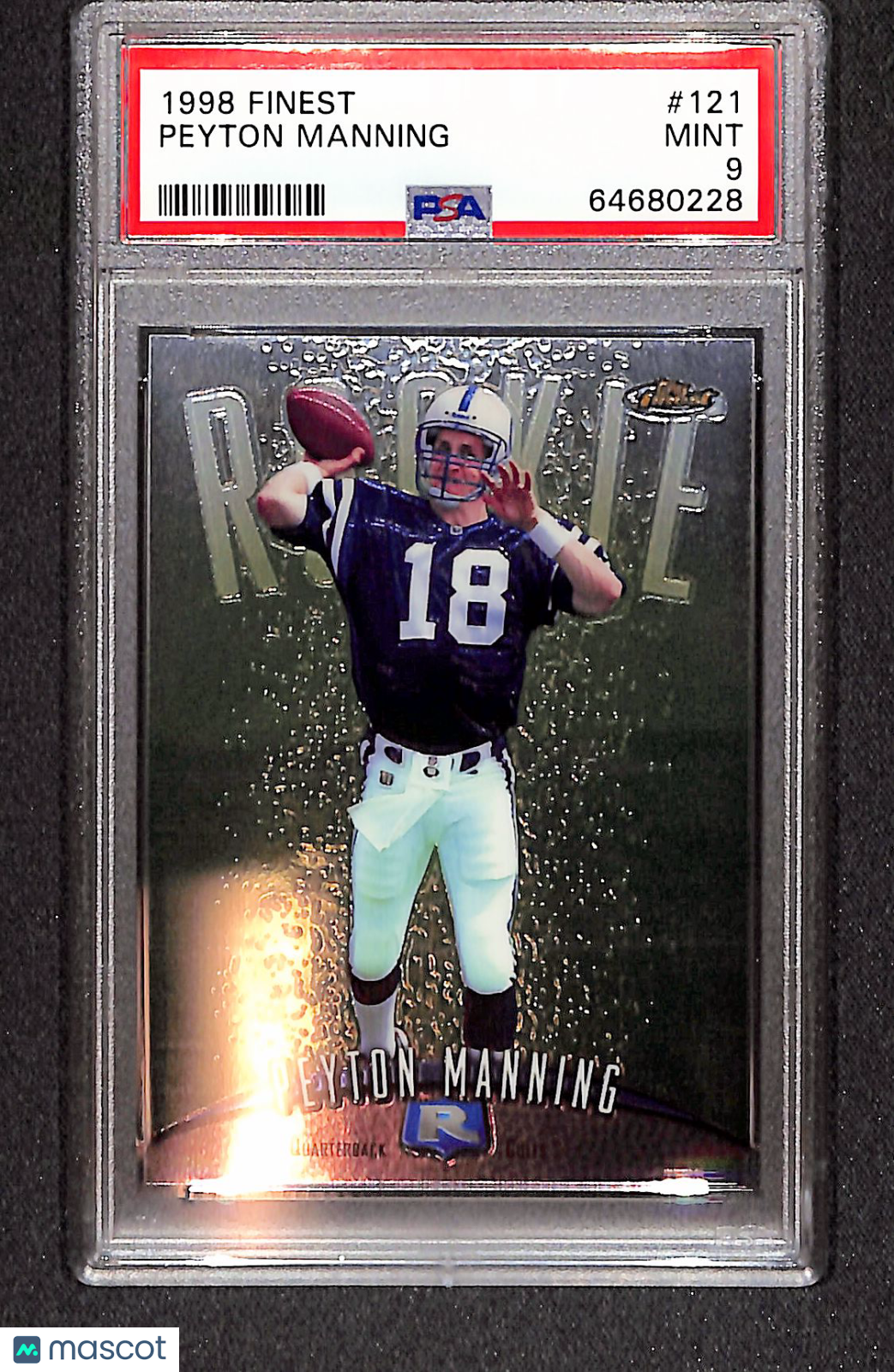 Peyton Manning 1998 Finest #121 PSA 9