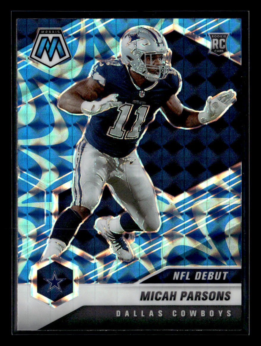 Micah Parsons 2021 Panini Mosaic Blue Reactive #257