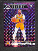 Load image into Gallery viewer, Bronny James Jr. 2024-25 Panini Mosaic Purple Mosaic #262 #/99

