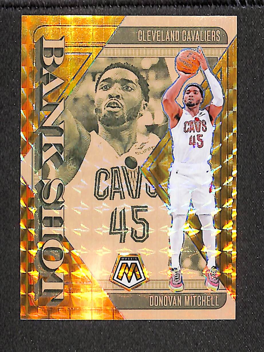 Donovan Mitchell 2024-25 Panini Mosaic Bank Shot Mosaic Gold /10 #2