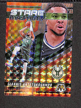 Load image into Gallery viewer, Giannis Antetokounmpo 2024-25 Panini Mosaic Bronze Mosaic Stare Masters /75 #1
