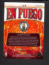 Load image into Gallery viewer, Jayson Tatum 2024-25 Panini Select En Fuego Red Prizm #6 #/99

