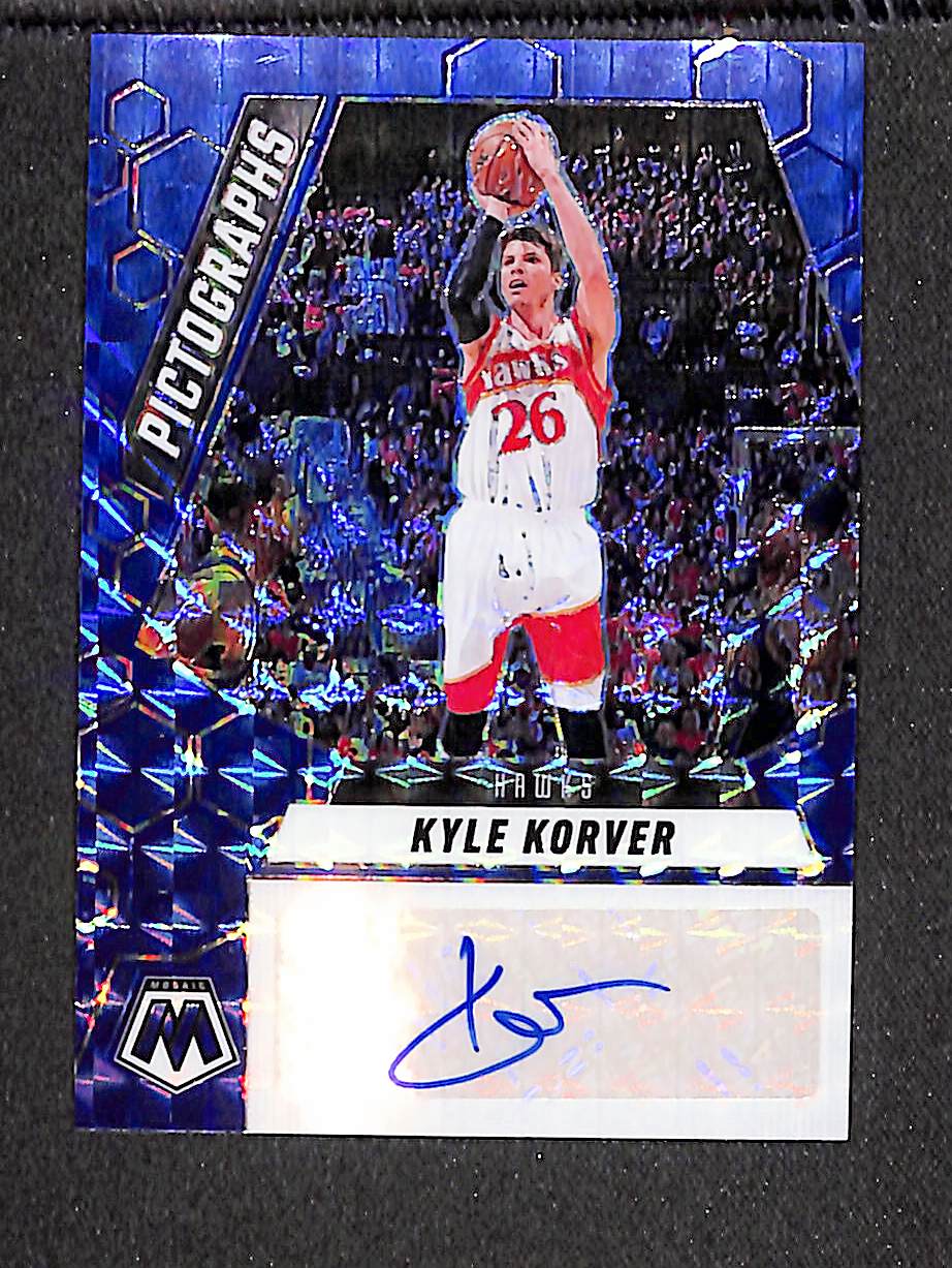 Kyle Korver 2024-25 Panini Mosaic Pictographs Blue Mosaic /35 #PM-KOR