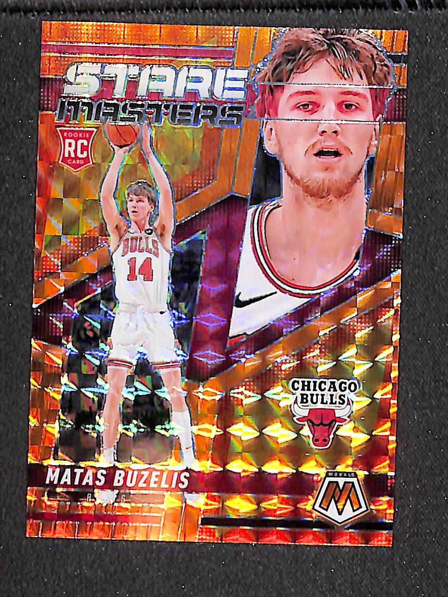 Matas Buzelis 2024-25 Panini Mosaic Stare Masters Orange /49 #16