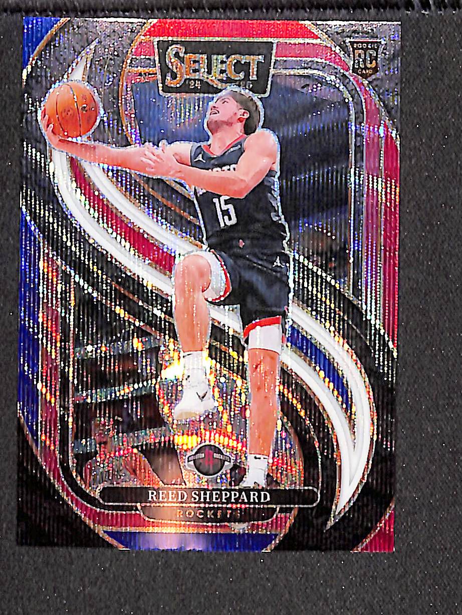 Reed Sheppard 2024-25 Panini Select Tri-Color Prizm #181