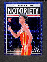 Load image into Gallery viewer, Zaccharie Risacher 2024-25 Panini Mosaic Notoriety Mosaic Blue /199 #10
