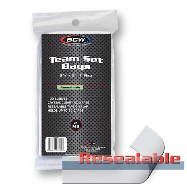 BCW: Resealable Team Set Bags