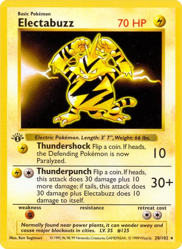 Electabuzz (020/102) [Base Set (Shadowless)]