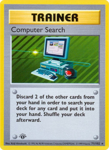 Image for Computer Search (071/102) [Base Set (Shadowless)]