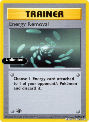 Energy Removal