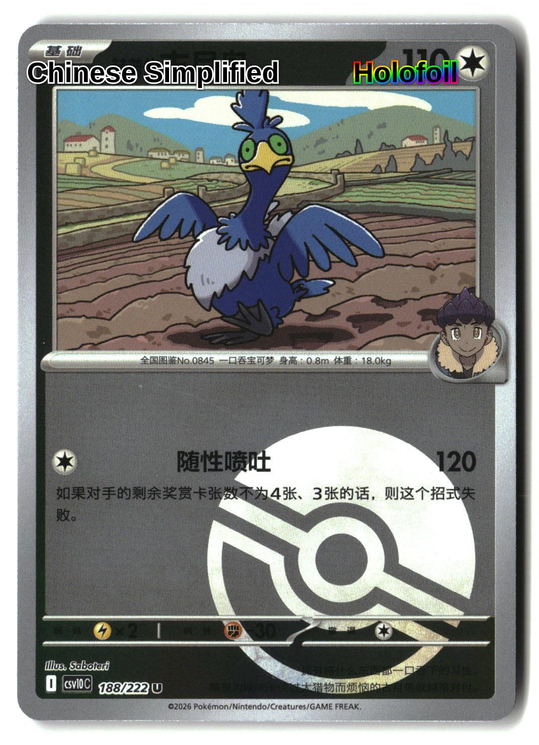 Hop's Cramorant (Poke Ball) - 188