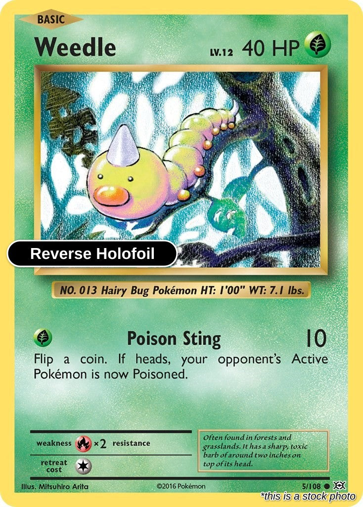 Weedle - 5/108 - [EVO - XY - Evolutions] - Reverse Holofoil