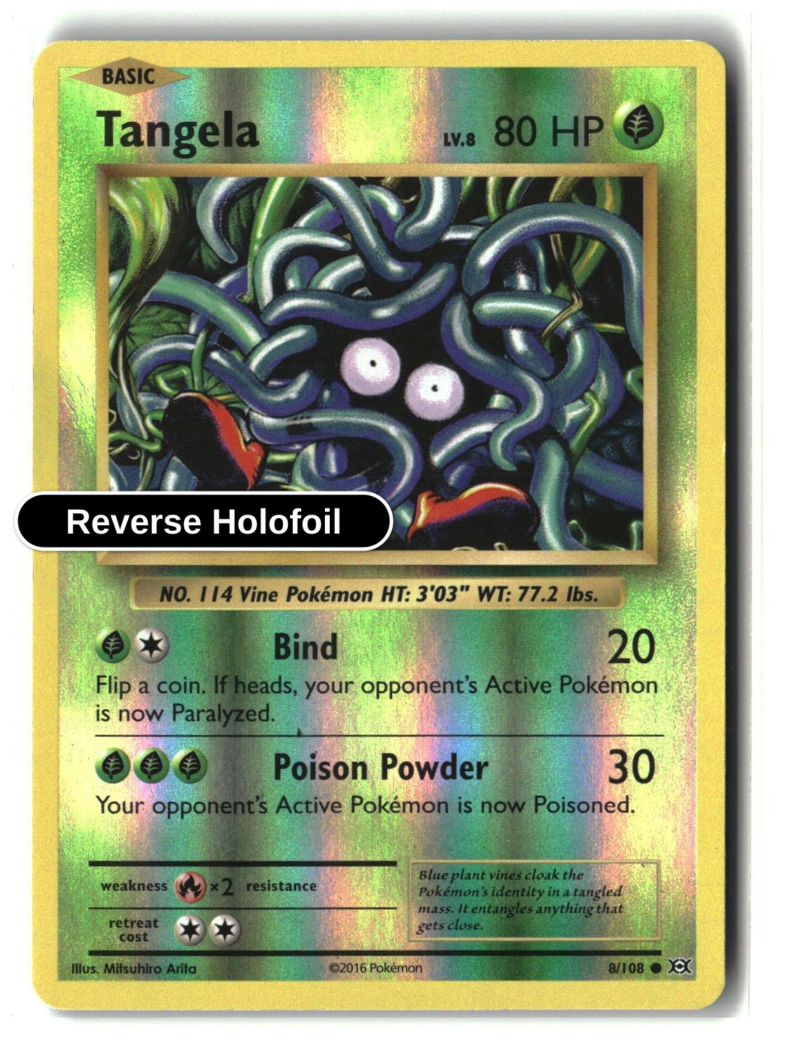 Tangela - 8/108 - [EVO - XY - Evolutions] - Reverse Holofoil