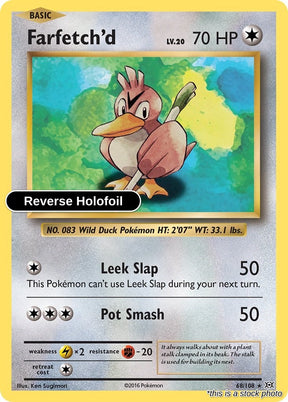Farfetch'd - 68/108 - [EVO - XY - Evolutions] - Reverse Holofoil