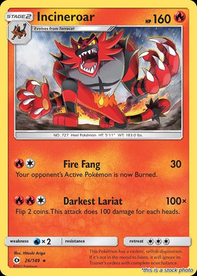 Incineroar - 26/149 - [SM01 - SM Base Set]
