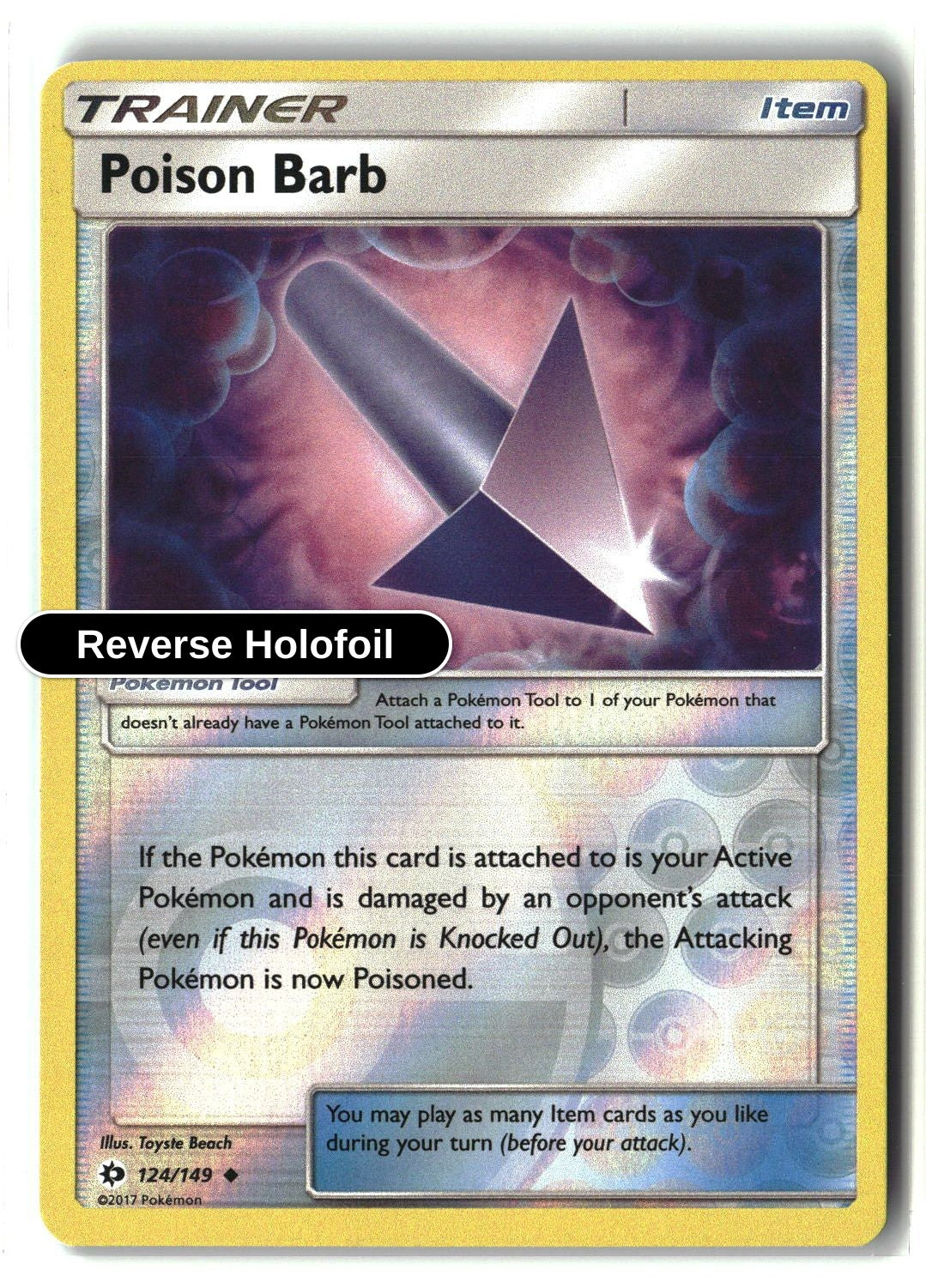 Poison Barb - 124/149 - [SM01 - SM Base Set] - Reverse Holofoil