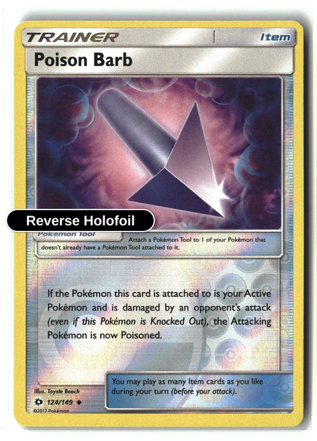 Poison Barb - 124/149 - [SM01 - SM Base Set] - Reverse Holofoil