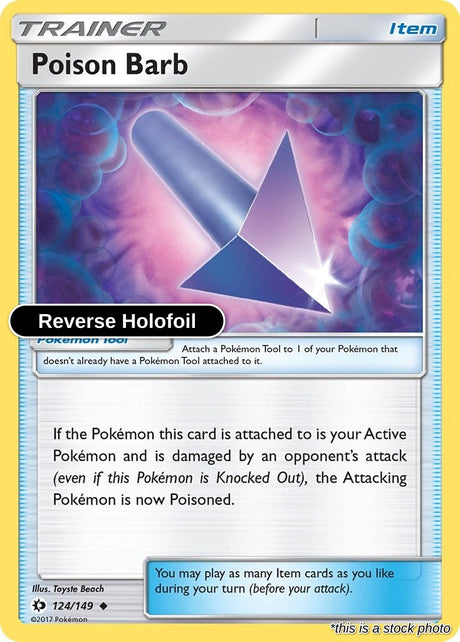 Poison Barb - 124/149 - [SM01 - SM Base Set] - Reverse Holofoil