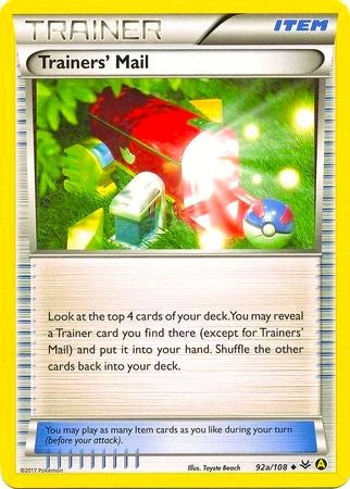 Trainers' Mail - 92a/108 (Non-Holo)